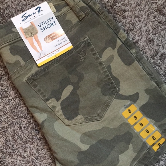 Seven7 Brand Utility Shorts in Camo Size 8 Inseam 5” with lots of stretch | NWT! - Picture 3 of 6